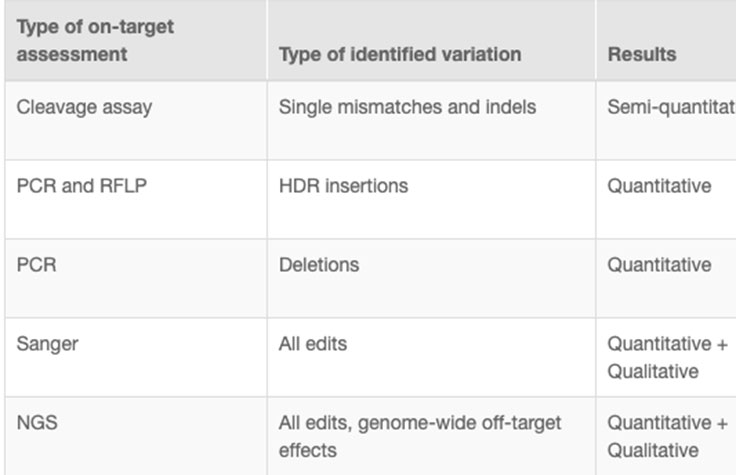 检查基因组编辑对靶效率的方法